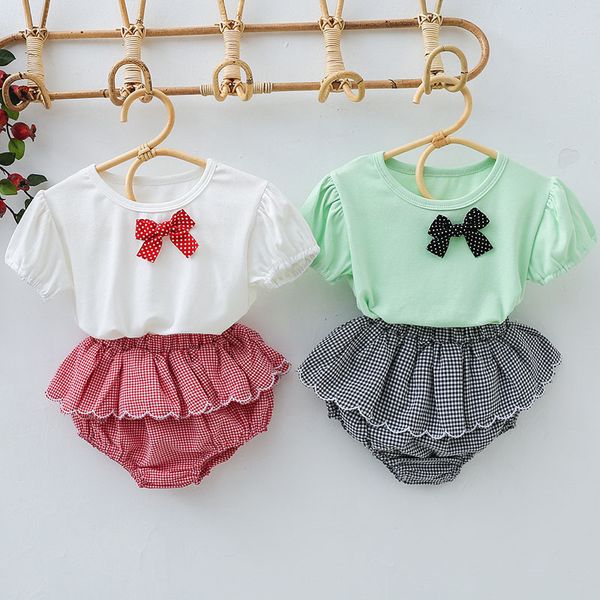 baby girl sets summer children bowknot short-sleeved t-shirt + shorts suit 2pcs kids baby girl clothes suit, White
baby girl sets summer children bowknot short-sleeved t-shirt + shorts suit 2pcs kids baby girl clothes suit, White