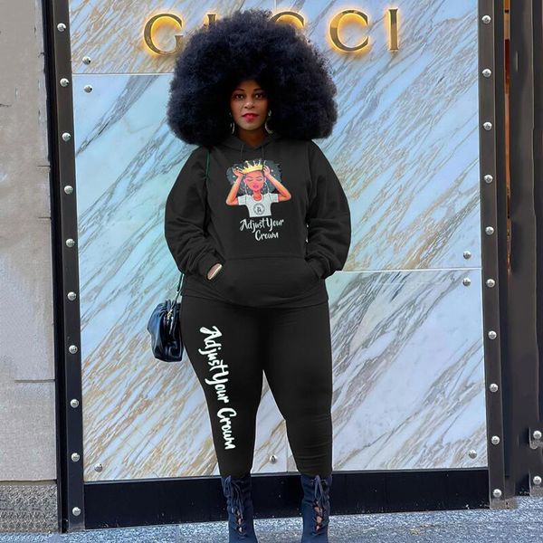 plus size tracksuits woman winter clothes long sleeve hoodie and pants jogger set two piece sets wholesale drop, Black
plus size tracksuits woman winter clothes long sleeve hoodie and pants jogger set two piece sets wholesale drop, Black