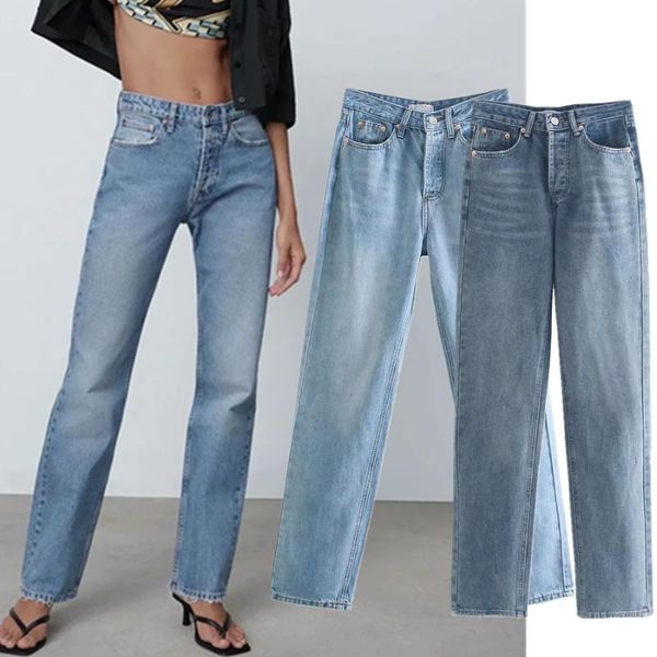 women's jeans dave&di england high street vintage mom woman washed medium waist denim pants for women straight, Blue
women's jeans dave&di england high street vintage mom woman washed medium waist denim pants for women straight, Blue