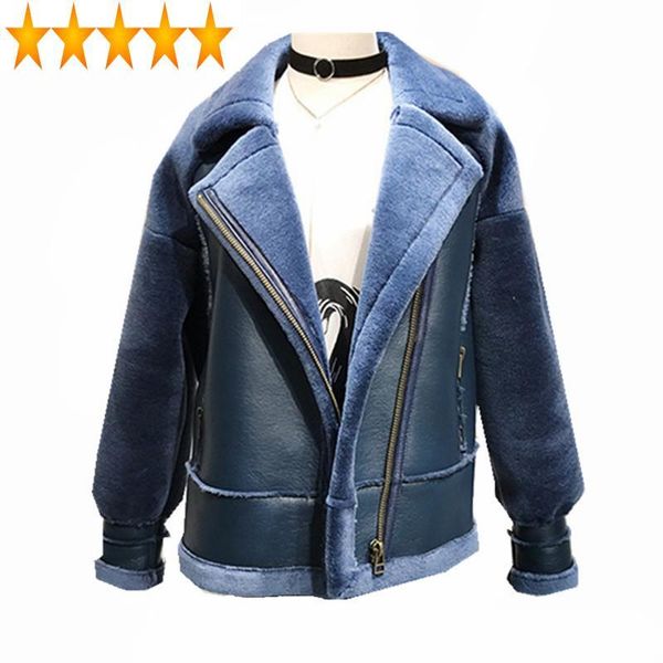 women's fur & faux leather 2021 warm pu jackets padded wool coat female winter jacket women green coats plus size abrigo mujer wxf472, Black
women's fur & faux leather 2021 warm pu jackets padded wool coat female winter jacket women green coats plus size abrigo mujer wxf472, Black