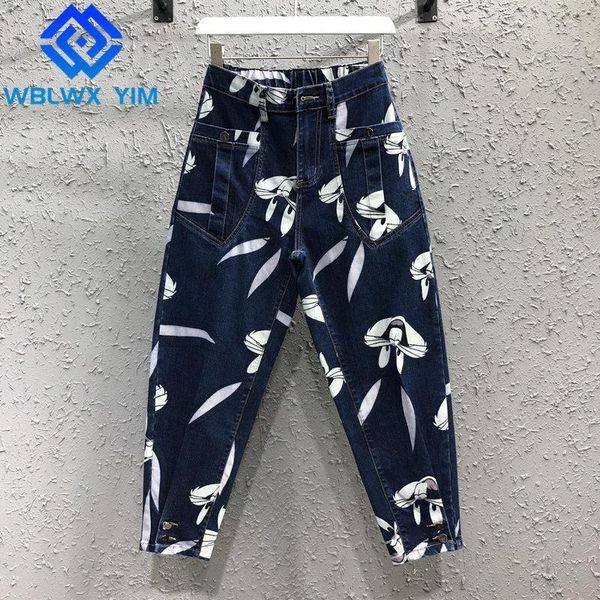 women's jeans for women fashion cartoon print denim wide leg pants female plus size loose spring autumn high waist streetwear, Blue
women's jeans for women fashion cartoon print denim wide leg pants female plus size loose spring autumn high waist streetwear, Blue