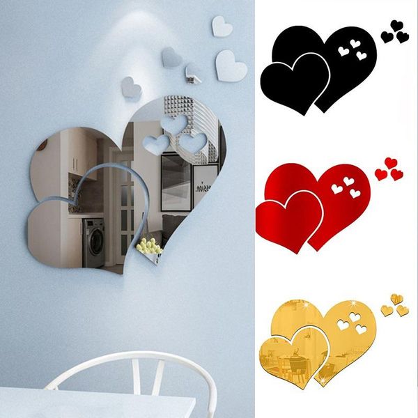 mirrors 3d decorative mirror 1 set acrylic love heart wall sticker removable diy home room art decoration stickers
mirrors 3d decorative mirror 1 set acrylic love heart wall sticker removable diy home room art decoration stickers