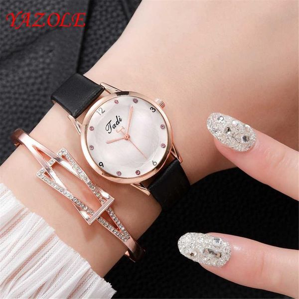 wristwatches brand bracelet watch yazole jadi fashion design ladies casual quartz set luxury woman, Slivery;brown
wristwatches brand bracelet watch yazole jadi fashion design ladies casual quartz set luxury woman, Slivery;brown