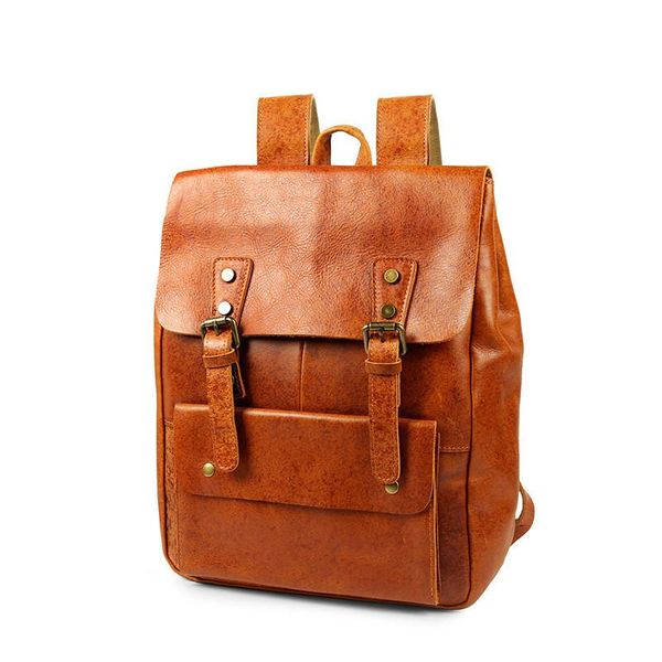 men's backpack retro solid color handbag genuine leather school bags for boys simple texture male travel backpack
men's backpack retro solid color handbag genuine leather school bags for boys simple texture male travel backpack