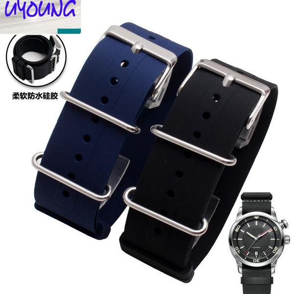 watch bands uyoung rubber silicone waterproof substitute nato 18 20 22mm soft, Black;brown
watch bands uyoung rubber silicone waterproof substitute nato 18 20 22mm soft, Black;brown