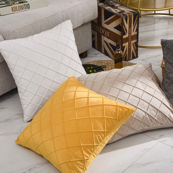 cushion/decorative pillow nordic solid plaid velvet decorative cushion covers flocked sofa throw cover for living room lumbar case 30x50cm
cushion/decorative pillow nordic solid plaid velvet decorative cushion covers flocked sofa throw cover for living room lumbar case 30x50cm