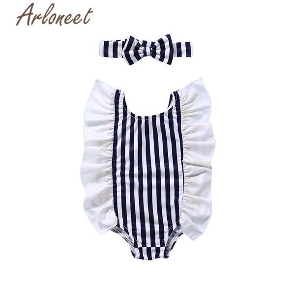 arloneet baby kids one piece swimsuit ruffle striped swimwear bow headband children swimwear girls summer baby girls, Black
arloneet baby kids one piece swimsuit ruffle striped swimwear bow headband children swimwear girls summer baby girls, Black