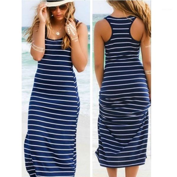 casual dresses lady womens hobo stripe summer beach dress long maxi vest sundress 3 colors, Black;gray
casual dresses lady womens hobo stripe summer beach dress long maxi vest sundress 3 colors, Black;gray
