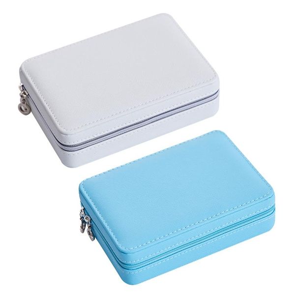 jewelry pouches, bags box storage display pu leather large with mirror multi-function necklace earring ring, Pink;blue
jewelry pouches, bags box storage display pu leather large with mirror multi-function necklace earring ring, Pink;blue