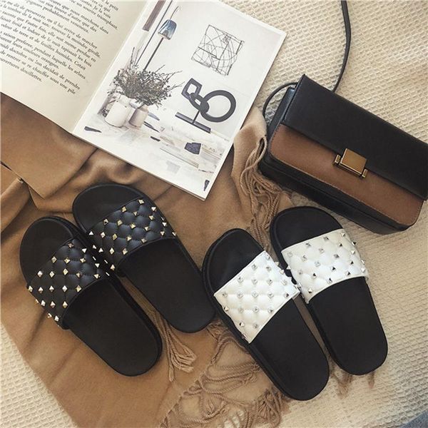 slippers 2021 cool rivet women anti-skid shoes summer outside black white mules personal slides rubber soft comfort flip flops
slippers 2021 cool rivet women anti-skid shoes summer outside black white mules personal slides rubber soft comfort flip flops