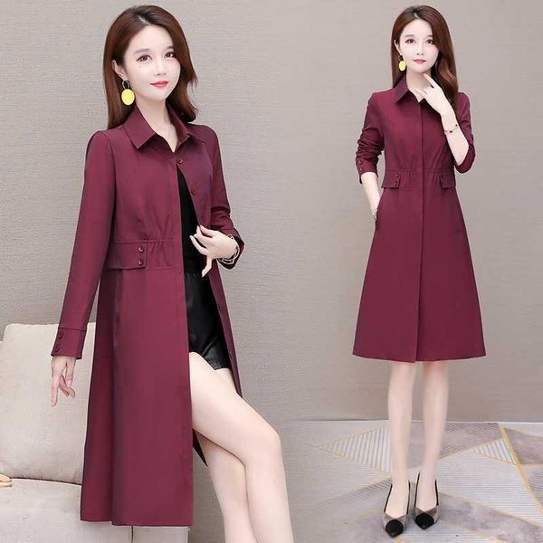 women's trench coats ladies spring mid-length fashion windbreaker middle-aged mother casual knee draw back temperament commute korean s, Tan;black
women's trench coats ladies spring mid-length fashion windbreaker middle-aged mother casual knee draw back temperament commute korean s, Tan;black