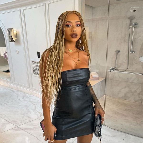meqeiss 2021 sleeveless strapless pu leather mini dresses women christmas birthday backless dress bodycon club party casual, Black;gray
meqeiss 2021 sleeveless strapless pu leather mini dresses women christmas birthday backless dress bodycon club party casual, Black;gray