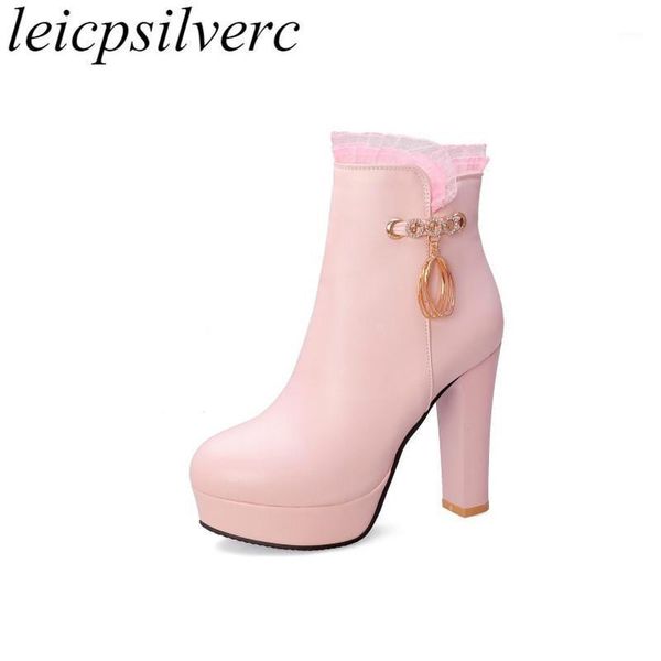boots women spring autumn super high heel round toe pu zip ankle crystal metal decoration platform 2021 fashion black1, Black
boots women spring autumn super high heel round toe pu zip ankle crystal metal decoration platform 2021 fashion black1, Black