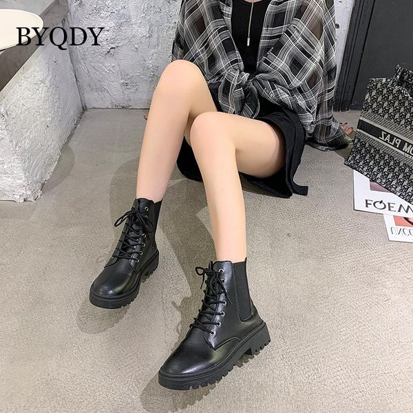 boots byqdy round head sock for woman 4cm chunky heels ladies motorcycle zipper lace-up rubber sole leather riding, Black
boots byqdy round head sock for woman 4cm chunky heels ladies motorcycle zipper lace-up rubber sole leather riding, Black