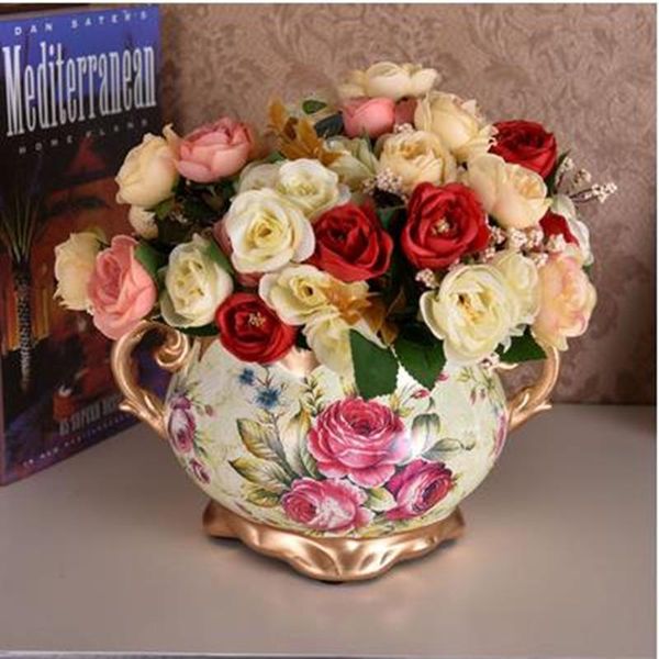 vases 2021 european-style garden ceramic vase, home office restaurant bar table decoration gift, simulation display
vases 2021 european-style garden ceramic vase, home office restaurant bar table decoration gift, simulation display