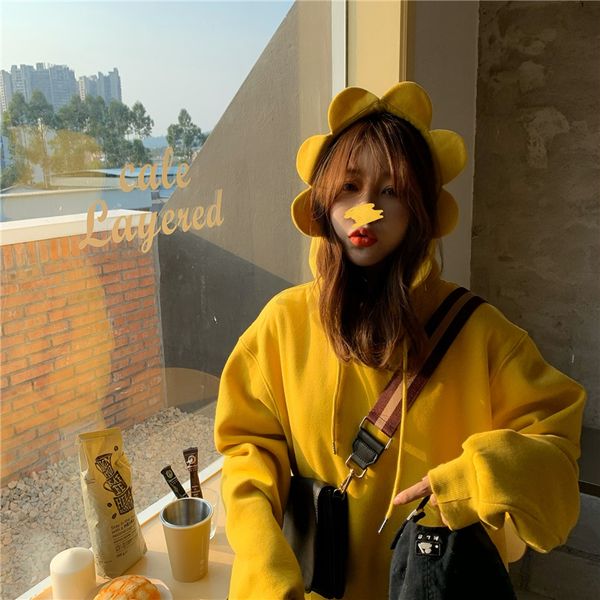 2021 autumn and winter new sun flower hooded sweatshirt loose korean version thick japanese cute college hoodie mm2c, Black
2021 autumn and winter new sun flower hooded sweatshirt loose korean version thick japanese cute college hoodie mm2c, Black