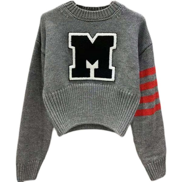 grey pullovers knitted sweater for women o-neck long sleeve letter warm short for female 2021 new, White;black
grey pullovers knitted sweater for women o-neck long sleeve letter warm short for female 2021 new, White;black