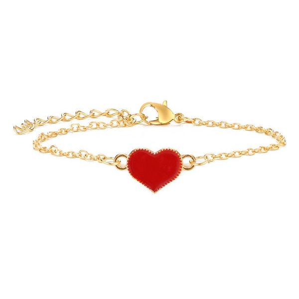 link, chain heart bracelet for women simple creative design hand fashion korean accessory temperament cute sweet handmade jewelry gift, Black
link, chain heart bracelet for women simple creative design hand fashion korean accessory temperament cute sweet handmade jewelry gift, Black
