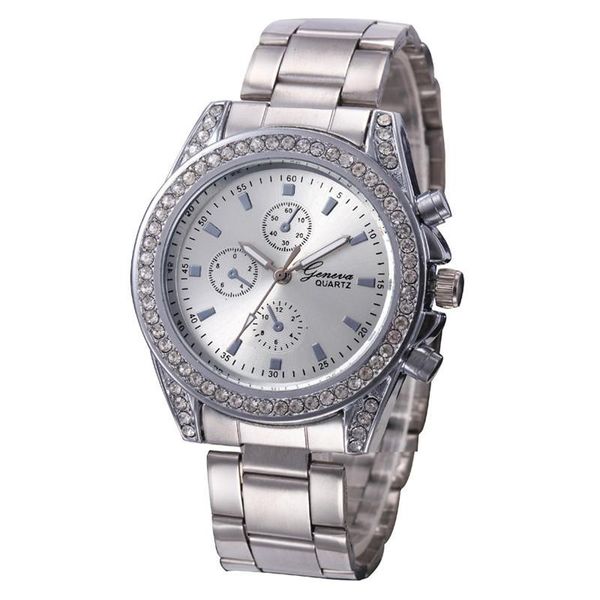 wristwatches fashion crystal metal strap watches women stainless steel bracelet watch ladies quartz clock, Slivery;brown
wristwatches fashion crystal metal strap watches women stainless steel bracelet watch ladies quartz clock, Slivery;brown