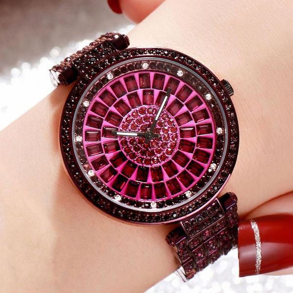 wristwatches iced out fashion women's watches luxury waterproof rhinestones ladies watch trendy casual crystal quartz wristwatc, Slivery;brown
wristwatches iced out fashion women's watches luxury waterproof rhinestones ladies watch trendy casual crystal quartz wristwatc, Slivery;brown