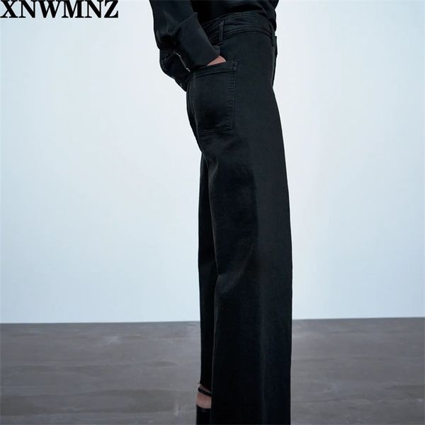 za women black wide leg high waist loose vintage denim pants fashion streetwear trousers spodnie damskie femme jeans, Blue
za women black wide leg high waist loose vintage denim pants fashion streetwear trousers spodnie damskie femme jeans, Blue