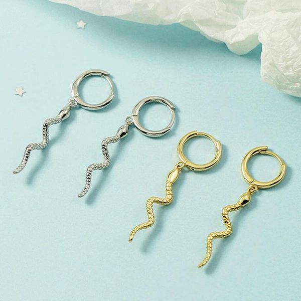 hoop & huggie kofsac trendy long snake s earrings for women party jewelry occident chic 925 sterling silver lady accessories birthday presen, Golden;silver
hoop & huggie kofsac trendy long snake s earrings for women party jewelry occident chic 925 sterling silver lady accessories birthday presen, Golden;silver