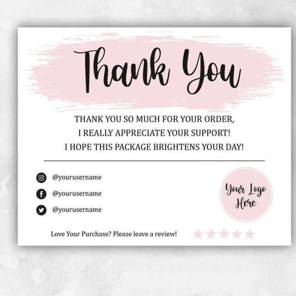 greeting cards personalize thank you card | package insert business for your purchase
greeting cards personalize thank you card | package insert business for your purchase
