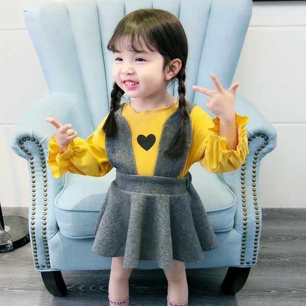 girls t-shirt + dress sets kids teenagers spring autumn printed tracksuits comfortable children clothing spo, White
girls t-shirt + dress sets kids teenagers spring autumn printed tracksuits comfortable children clothing spo, White
