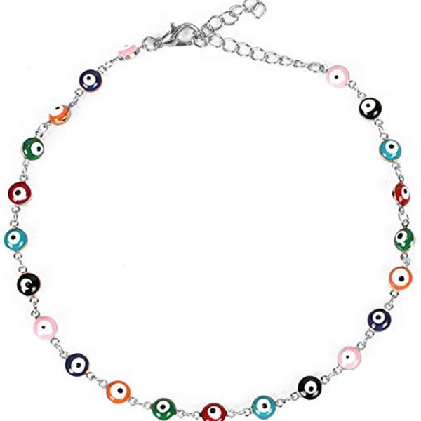 chains devil's eye personalized candy-colored chain necklace, fashion jewelry with adjustable women's bohemian style necklace, Silver
chains devil's eye personalized candy-colored chain necklace, fashion jewelry with adjustable women's bohemian style necklace, Silver