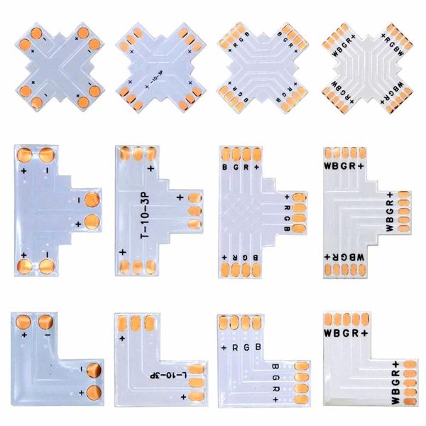 strips 2pin/3pin/4pin/5pin corner connector 8mm/10mm/12mm t/l/x pcb shape solderless for ws2812 ws2811 pixel led strip light 
strips 2pin/3pin/4pin/5pin corner connector 8mm/10mm/12mm t/l/x pcb shape solderless for ws2812 ws2811 pixel led strip light