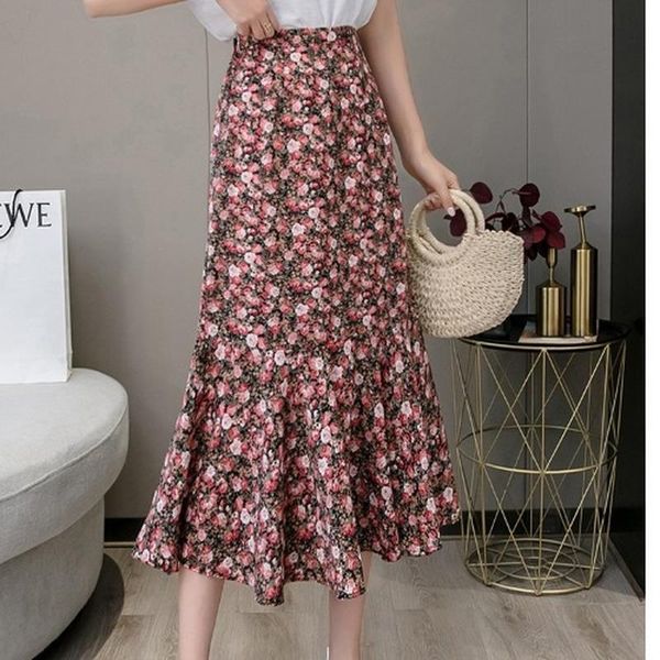 skirts 2021 summer korean temperament chiffon high waist print floral a-line women fishtail elegant slim skirt female boho, Black
skirts 2021 summer korean temperament chiffon high waist print floral a-line women fishtail elegant slim skirt female boho, Black