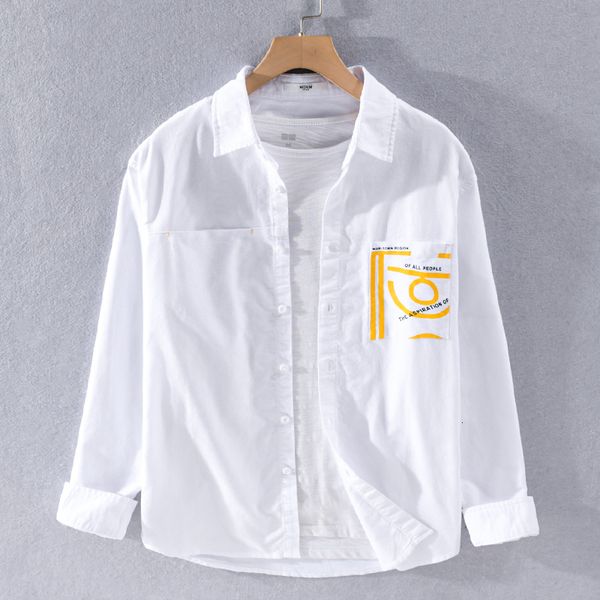 2021 new oxford cotton long-sleeved men's trend printing fashion shirts for men casual four seasons shirt male chemise camisa 6hd4, White
2021 new oxford cotton long-sleeved men's trend printing fashion shirts for men casual four seasons shirt male chemise camisa 6hd4, White