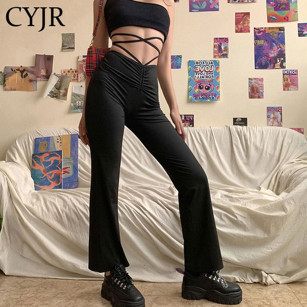 cyjr harajuku hin thin waist bandage straight women's trousers activity kpop street leisure party pants u3u6, Black;white
cyjr harajuku hin thin waist bandage straight women's trousers activity kpop street leisure party pants u3u6, Black;white
