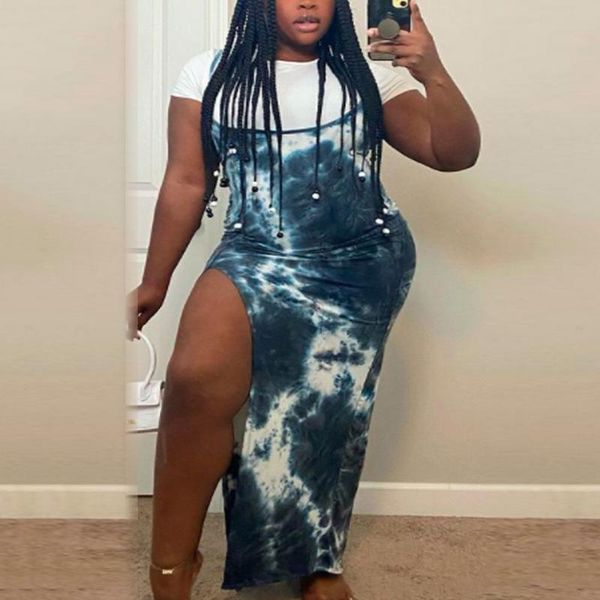 work dresses african print 2 piece sets women white blouse & spaghetti strap dress high split large 2021 summer outfits matching set big siz, White;black
work dresses african print 2 piece sets women white blouse & spaghetti strap dress high split large 2021 summer outfits matching set big siz, White;black