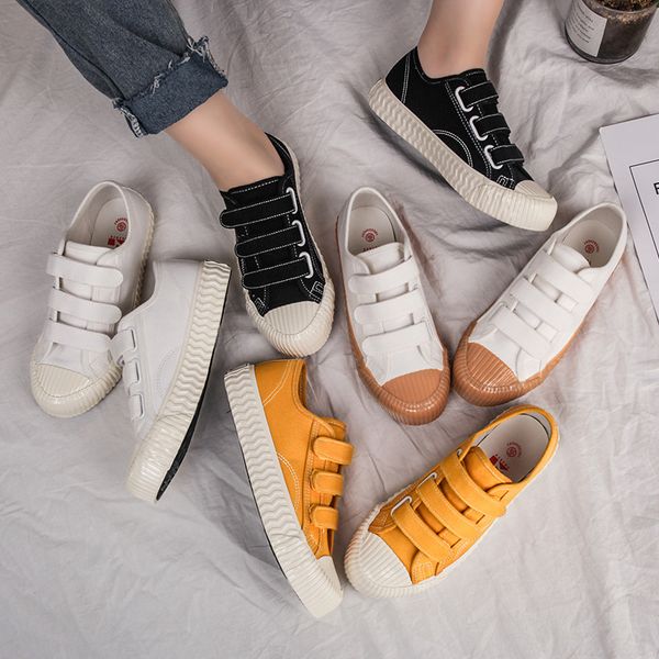 women biscuit shoes canvas cloth sneakers solid color all match casual shoes hook loop fastners flat heel good quality aa-235
women biscuit shoes canvas cloth sneakers solid color all match casual shoes hook loop fastners flat heel good quality aa-235
