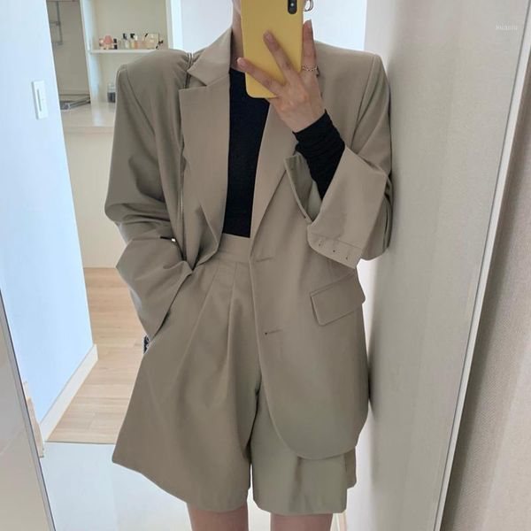 women's suits & blazers vintage long sleeve turn down collar suit blazer simple korean style loose all match women coats office lady el, White;black
women's suits & blazers vintage long sleeve turn down collar suit blazer simple korean style loose all match women coats office lady el, White;black