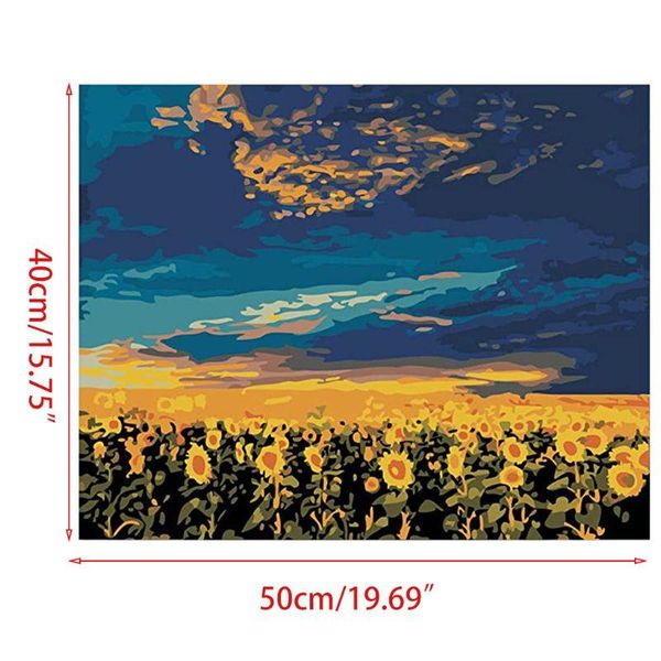 sunflower digital oil painting by numbers canvas wall picture diy home decor 203c
sunflower digital oil painting by numbers canvas wall picture diy home decor 203c