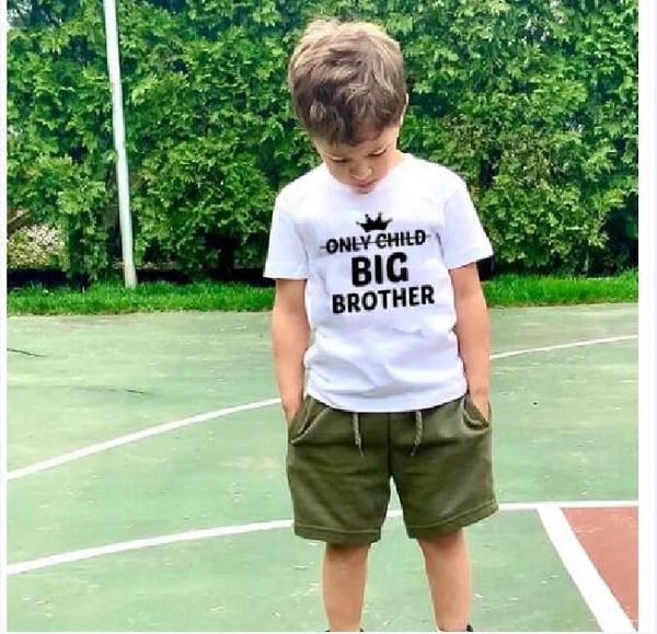 children boys short sleeve t shirt crown only child big brother tee clothes white casual kids tshirt, Blue
children boys short sleeve t shirt crown only child big brother tee clothes white casual kids tshirt, Blue