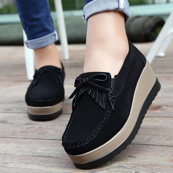 autumn women platform shoes leather suede plush slip on sneakers chaussure femme tassel fringe loafers moccasins women shoes rty, Black;white
autumn women platform shoes leather suede plush slip on sneakers chaussure femme tassel fringe loafers moccasins women shoes rty, Black;white
