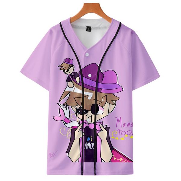 women's t-shirt 2021 fashion minitoon 3d short sleeve baseball uniform women print summer men's and shirts, White
women's t-shirt 2021 fashion minitoon 3d short sleeve baseball uniform women print summer men's and shirts, White