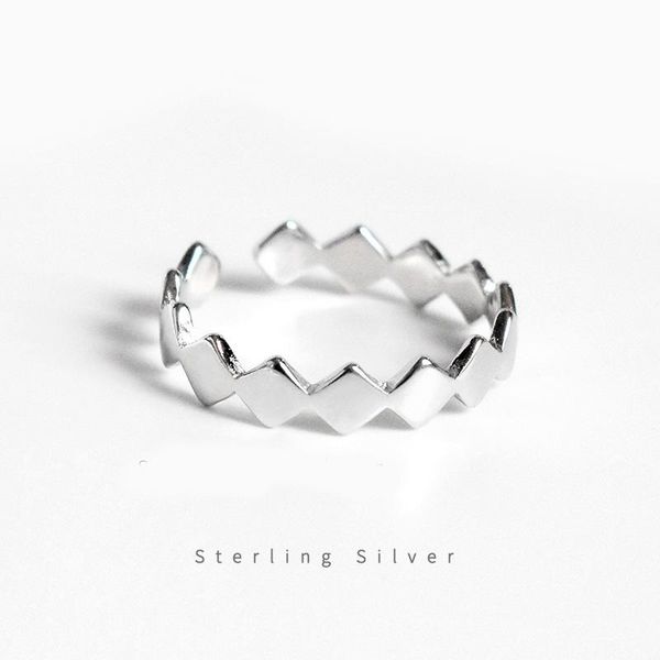 cluster rings s925 sterling silver square version trend personality female geometric opening tail ring jewelry, Golden;silver
cluster rings s925 sterling silver square version trend personality female geometric opening tail ring jewelry, Golden;silver