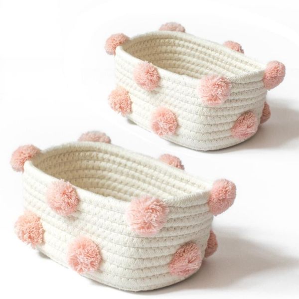 storage baskets ad55 cotton woven basket cute pompom decor sundries finishing box nordic cosmetic toys organizer frame pink
storage baskets ad55 cotton woven basket cute pompom decor sundries finishing box nordic cosmetic toys organizer frame pink