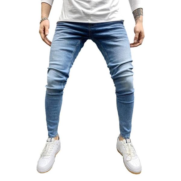 men's jeans solid color skinny casual fashion stretch streetwear denim pants vintage male trousers d30, Blue
men's jeans solid color skinny casual fashion stretch streetwear denim pants vintage male trousers d30, Blue