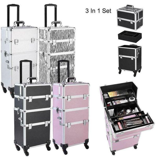 cosmetic bags & cases 3 in1 trolley makeup case fashion aluminum portable travel professional box large luggage
cosmetic bags & cases 3 in1 trolley makeup case fashion aluminum portable travel professional box large luggage