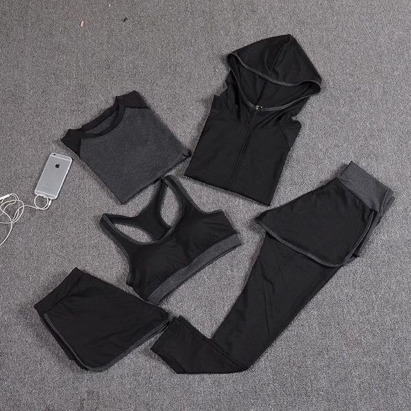 two piece dress summer women's lady fitness suit upgrade high waist running five sets, White
two piece dress summer women's lady fitness suit upgrade high waist running five sets, White