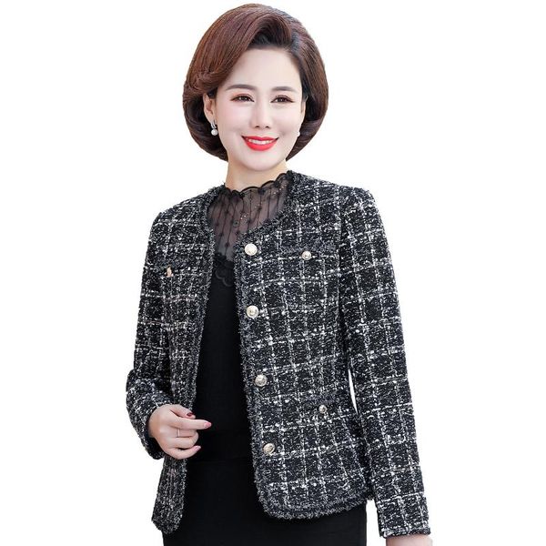 autumn jacket women coat jacket tweed jackets for women coat elegant mother mom thin tweed, Black;brown
autumn jacket women coat jacket tweed jackets for women coat elegant mother mom thin tweed, Black;brown