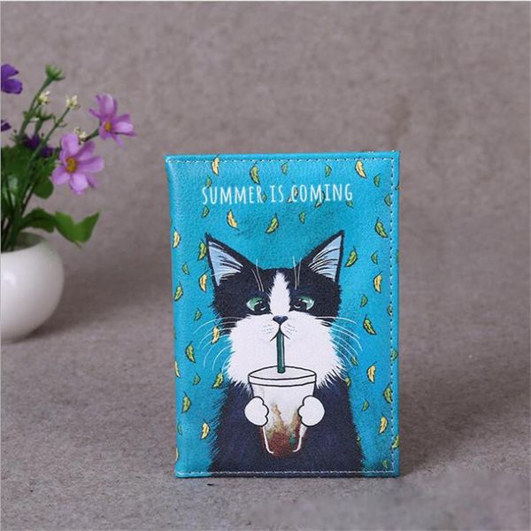 card holders cartoon animal cat travel passport cover women men holder case pu leather business wallet, Brown;gray
card holders cartoon animal cat travel passport cover women men holder case pu leather business wallet, Brown;gray