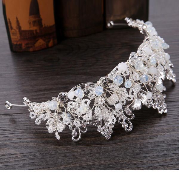 handmade beads and crystal bridal tiara crown women prom chaplet corona headpiece wedding bride hair jewelry acc qylajt, Silver
handmade beads and crystal bridal tiara crown women prom chaplet corona headpiece wedding bride hair jewelry acc qylajt, Silver