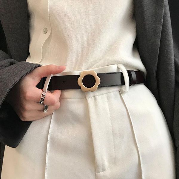 belts fashion leather belt for women metal flower buckle waist strap designer female jeans dress coat decoration waistband, Black;brown
belts fashion leather belt for women metal flower buckle waist strap designer female jeans dress coat decoration waistband, Black;brown