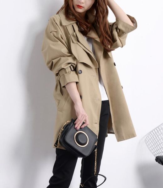 european and american fashion and popular new style women's windbreaker double-breasted korean style outer tie ladies suit collar, Tan;black
european and american fashion and popular new style women's windbreaker double-breasted korean style outer tie ladies suit collar, Tan;black